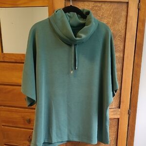 Simons Teal Cowl Neck Sweater